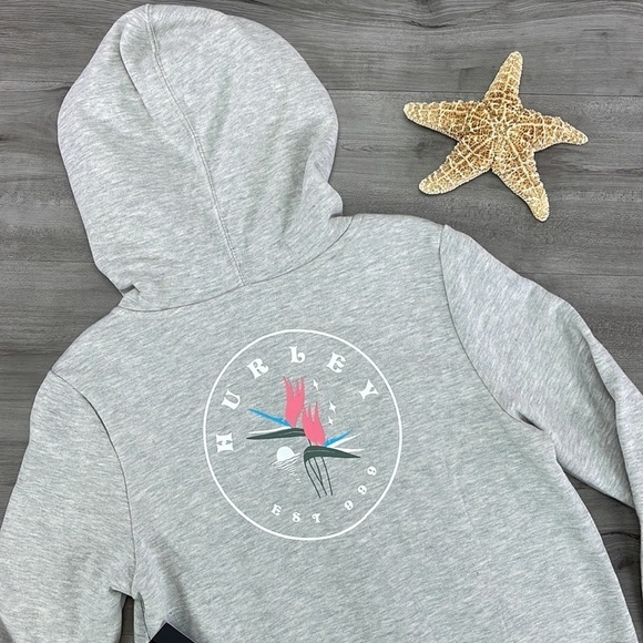 🔆HURLEY🔆 BIRDS OF PARADISE ZIP UP HOODIE SWEATSHIRT - Picture 15 of 16